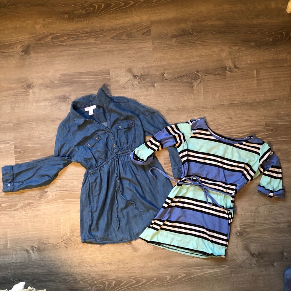 Blue Motherhood brand maternity tops, size small